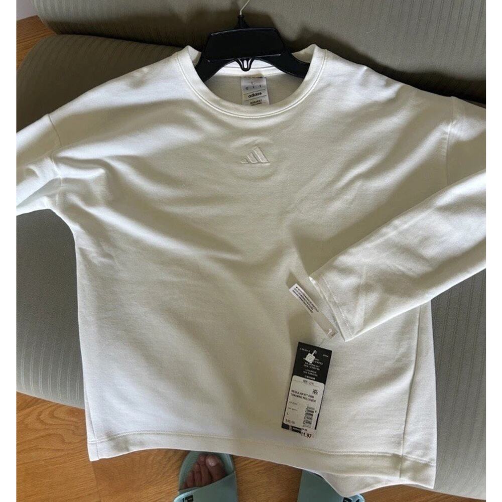 NWT Adidas Girls' Embroidered Training Lightweight Long Sleeve Pullover - Picture 5 of 6
